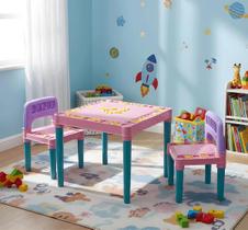 Mesa Mesinha Infantil Criança 2 Cadeiras Alfabeto Educativa Mesa Mesinha Infantil Criança 2 Cadeiras Alfabeto Educativa