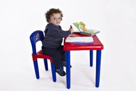Mesa Mesinha Infatil Criança Menino Com Cadeira - Magic Toys