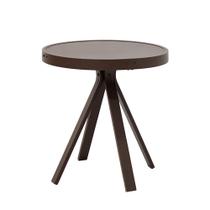 Mesa Mesinha Lateral Tampo Liso Alumínio para Área Externa e Interna Mesa Mesinha Lateral Tampo Liso Alumínio para Área Externa e Interna