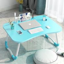 Mesa mesinha para notebook ventilador luz de led usb pe dobravel para cama sofa home office azul - AUTOTOOLS