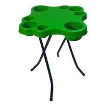 Mesa Mesinha Petisqueira Dobrável Bar Lazer Camping Super Reforçada Varias Cores