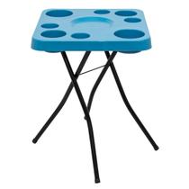 Mesa Mesinha Petisqueira Dobravel Movel Cerveja Churrasco Lazer Portátil Casa Praia Piscina Varias Cores