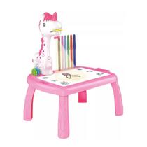 Mesa Mesinha Projetora De Desenho Unicórnio - Interativa E Sensorial Desenvolve O Tátil - Zoop