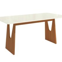 Mesa Mila para Sala de Jantar Premium Marrom/Off White Mesa Mila para Sala de Jantar Premium Marrom/Off White