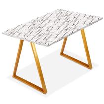 Mesa Mirage 1,00m x 0,60m - Dourado/Vulcano