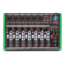 Mesa Mixer 8 Canais Pro Bass Ultra Slim PM 1224 Bluetooth