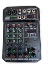 Mesa Mixer Boxx Ga4 Live Interface Usb Bt Fx MP3 Rec P3 Aux