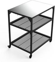 Mesa modular aço carbono inox ooni c/ duas prateleiras ajustáveis uu-p09700 Mesa modular aço carbono inox ooni c/ duas prateleiras ajustáveis uu-p09700