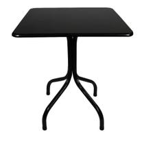 Mesa Moema 70x70 Para Sorveteria Sala Restaurante Preta