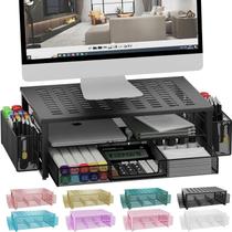 Mesa Monitor Stand Riser Gianotter com gaveta e suporte para 2 canetas
