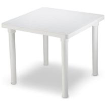 Mesa Mor Plástica Quadrada Desmontável Branco Mesa Mor Plástica Quadrada Desmontável Branco