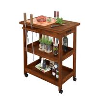 Mesa Móvel Gourmet 70 Cm Carrinho Churrasco com Tampo Maciço Tábua Corte em Madeira e Rodas Mesa Móvel Gourmet 70 Cm Carrinho Churrasco com Tampo Maciço Tábua Corte em Madeira e Rodas