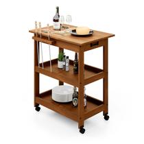 Mesa Móvel Gourmet 76 Cm Carrinho Churrasco com Tampo de Cerâmica e Rodas Mesa Móvel Gourmet 76 Cm Carrinho Churrasco com Tampo de Cerâmica e Rodas