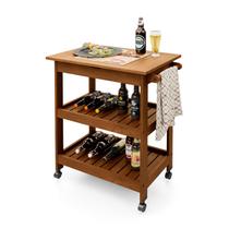 Mesa Móvel Gourmet Adega 80 Cm Carrinho Churrasco Tampo Cerâmica e Rodas Mesa Móvel Gourmet Adega 80 Cm Carrinho Churrasco Tampo Cerâmica e Rodas