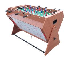 Mesa Multijogos 3 em 1 Ahead Sports Pebolim Air Hockey e Sinuca