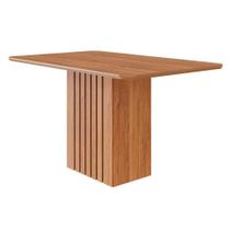 Mesa Multiuso Cozinha Ana c/ Tampo Madeirado 130x80cm Cinamomo - Cimol Mesa Multiuso Cozinha Ana c/ Tampo Madeirado 130x80cm Cinamomo - Cimol