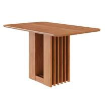 Mesa Multiuso Cozinha Ariela c/ Tampo Madeirado 130x80cm Cinamomo - Cimol Mesa Multiuso Cozinha Ariela c/ Tampo Madeirado 130x80cm Cinamomo - Cimol