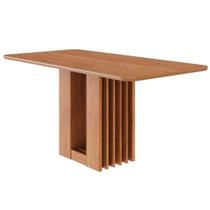 Mesa Multiuso Cozinha Ariela c/ Tampo Madeirado 160x80cm Cinamomo - Cimol Mesa Multiuso Cozinha Ariela c/ Tampo Madeirado 160x80cm Cinamomo - Cimol