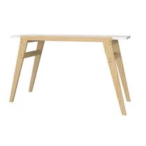 Mesa Multiuso Cozinha BMU179 c/ Pés de Madeira Branco/Pinus - BRV Mesa Multiuso Cozinha BMU179 c/ Pés de Madeira Branco/Pinus - BRV