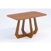 Mesa Multiuso Cozinha Bromélia Natuame c/ Tampo Madeirado 130x80cm Carvalho/Cinamomo - Cimol Mesa Multiuso Cozinha Bromélia Natuame c/ Tampo Madeirado 130x80cm Carvalho/Cinamomo - Cimol