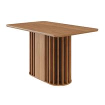 Mesa Multiuso Cozinha Julieta c/ Tampo Madeirado 130x80cm Cinamomo - Cimol Mesa Multiuso Cozinha Julieta c/ Tampo Madeirado 130x80cm Cinamomo - Cimol