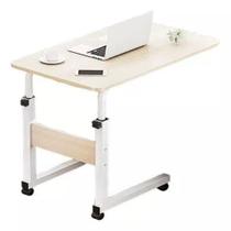 Mesa multiuso lateral com rodas notebook home office - cafe