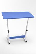 Mesa Multiuso Notebook Estudo Roda Altura Ajustável Azul Mesa Multiuso Notebook Estudo Roda Altura Ajustável Azul