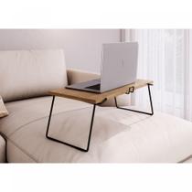 Mesa Multiuso p/Notebook Industrial - Carvalho/Preto