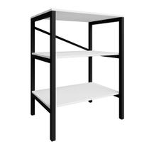 Mesa Multiuso Slim Apoio Luxo Prateleiras Torre Organizador Suporte Estante Premium Sala Escritório Loja Aparador Armário Compacto Livreiro Pequeno