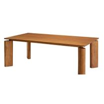 Mesa Nala 220cm Tampo Laminado Canto Moeda Moderna Mobília Mesa Nala 220cm Tampo Laminado Canto Moeda Moderna Mobília