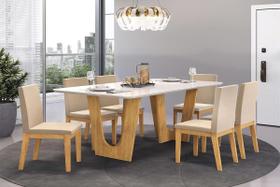 Mesa nala - tampo chanf. curvo mad/vd 1700x900x30 cedro/off white - dj