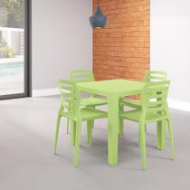 Mesa Niala Quadrada Adulta Tampo Plástico Mesa Niala Quadrada Adulta Tampo Plástico