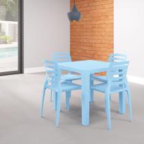 Mesa Niala Quadrada Adulta Tampo Plástico Mesa Niala Quadrada Adulta Tampo Plástico