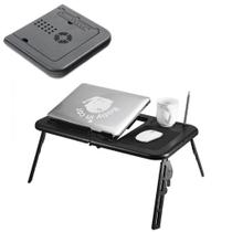 Mesa Notebook Dobrável Com Cooler Usb Altura Ajustável