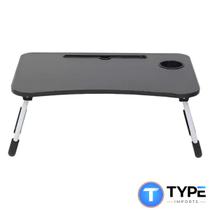 Mesa Notebook Dobravel Multiuso com Suporte de Celular e Porta Copos