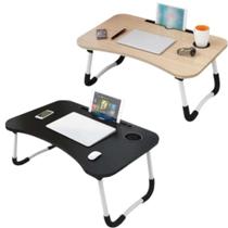 Mesa Notebook Dobrável Suporte Apoio Trabalha Bandeja Pezinho Cama Moveis Computador Cor:default