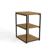 Mesa Notebook Escritório Industrial LI004 c/ 3 Prateleiras Freijo/Preto - Kappesberg Mesa Notebook Escritório Industrial LI004 c/ 3 Prateleiras Freijo/Preto - Kappesberg