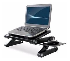 Mesa Notebook Suporte Com Cooler Mouse Pad Articulado Laptop