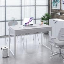 Mesa Office 120x60x75cm C/02 Gavetas Kuadra Branco Chess - Est.branca