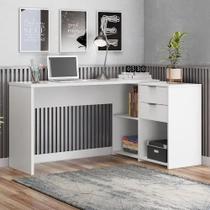 Mesa Office NT 2060 Branco L ou Reto Design Funcional e Compacto Notável Móveis Mesa Office NT 2060 Branco L ou Reto Design Funcional e Compacto Notável Móveis