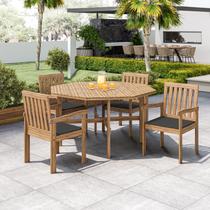 Mesa Oitavada em Madeira Maciça Ombrelone Alvorada