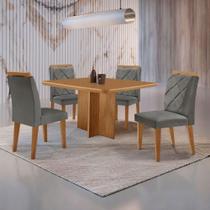 Mesa Olimpia 90 Mdf Com 4 Cadeiras Melissa Linho Grafite Naturalle Mesa Olimpia 90 Mdf Com 4 Cadeiras Melissa Linho Grafite Naturalle