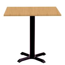 Mesa Ômega Ferro Preto 74 cm (Alt) Base em X Tampo MDP Quadrado 60 cm (Larg) x 2,50 cm (Alt) Samba Mesa Ômega Ferro Preto 74 cm (Alt) Base em X Tampo MDP Quadrado 60 cm (Larg) x 2,50 cm (Alt) Samba