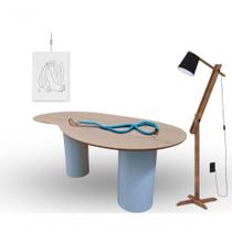 Mesa Organica Bean Laca+freijo Claro 180x100cm Mesa Organica Bean Laca+freijo Claro 180x100cm