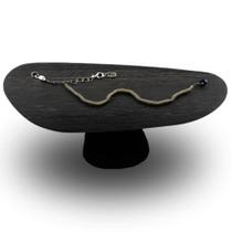 Mesa Oval Organica Em ébano 160x90