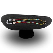 Mesa Oval Organica Em ébano 180x100