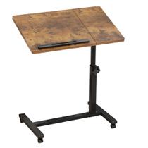 Mesa Overbed TigerDad em forma de T marrom ajustável inclinável