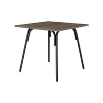 Mesa p/ Cozinha 1569 c/ Tampo Madeirado 90cm Preto/Legno - Carraro Mesa p/ Cozinha 1569 c/ Tampo Madeirado 90cm Preto/Legno - Carraro
