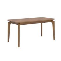 Mesa p/ Cozinha Ficus Natuame c/ Tampo Madeirado 160x80cm Carvalho/Cinamomo - Cimol