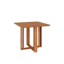 Mesa p/ Cozinha Flora c/ Tampo Madeirado 95X95cm Cinamomo - Cimol Mesa p/ Cozinha Flora c/ Tampo Madeirado 95X95cm Cinamomo - Cimol